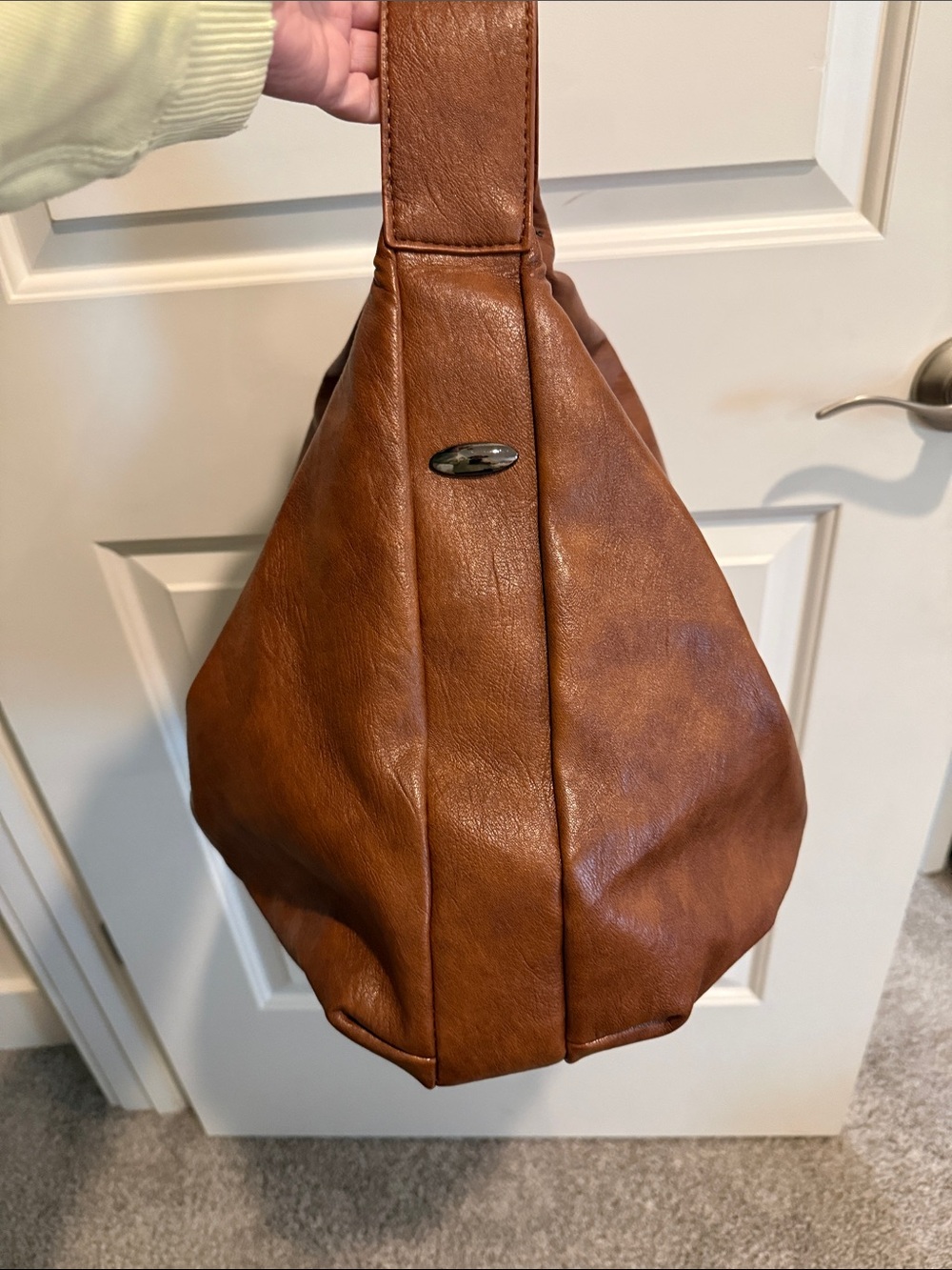 New Classic Black Hobo Bag Cognac Brown - Picture 5 of 5